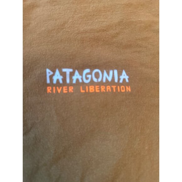 Patagonia Mens Slim Fit Organic Cotton River Liberation Tee Size M - Picture 2 of 5